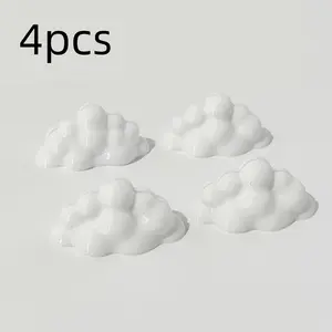 4pcs, Cute Cloud-Shaped Photo Holders, Picture Holder Stand, Horizontal Arrangement Design, Suitable for Small Photos, Small Cards, Notes. Ideal for Home, Office, Weddings, Etc. Desktop Decoration. Single-Frame Cloud-Shaped Photo Frame Holder
