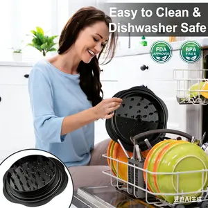 Large Chicken Shredder, Heavy Duty Highly Durable Chicken Shredder Tool Twist, Meat Shredder Machine, BPA Free, Strong Anti-Slip, Dishwasher Safe, Suitable for Pork Beef Chicken Rotary Food Grater Rotating Food Grater