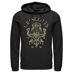 Men's Harry Potter Gringotts Logo Pull Over Hoodie