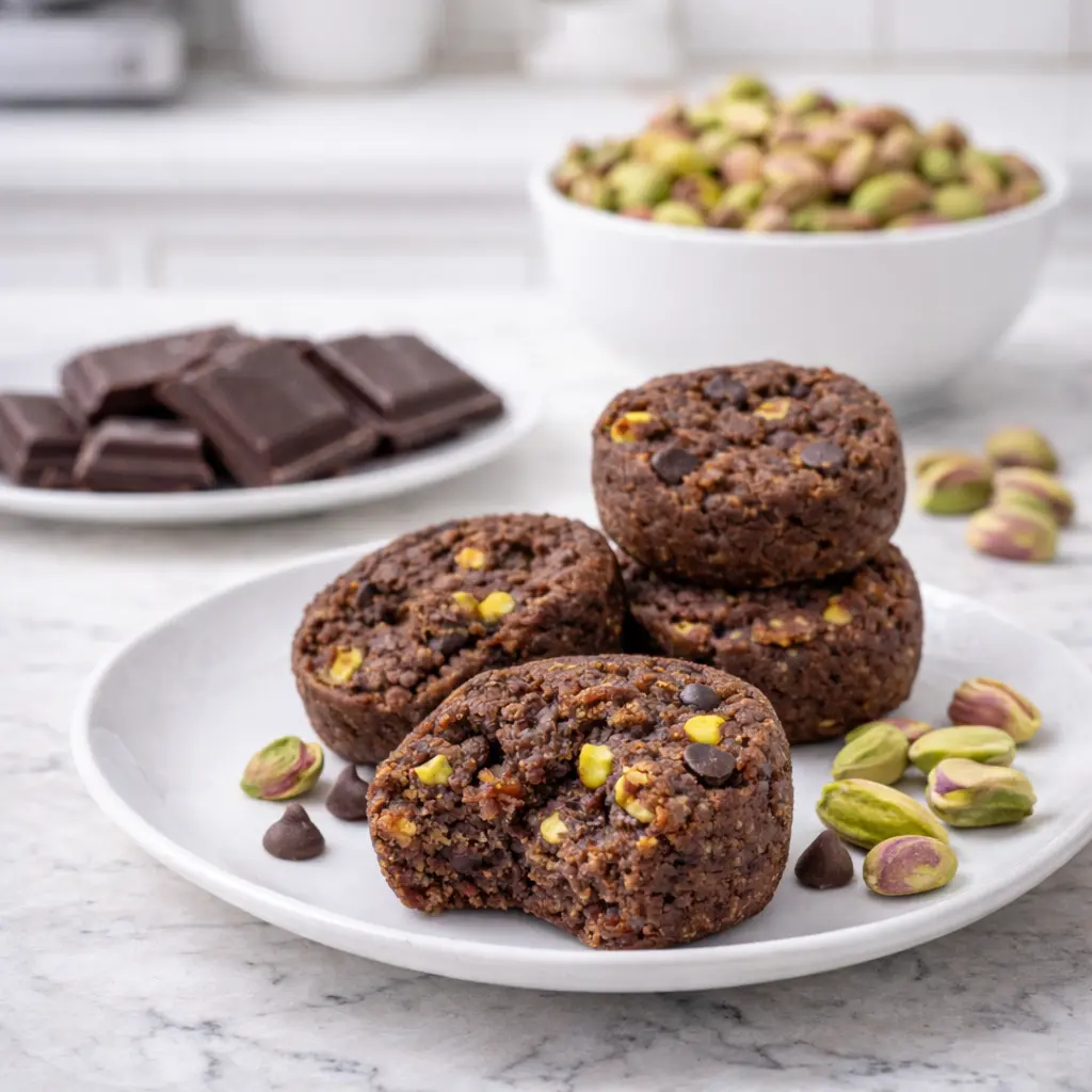 Dubai Chocolate Pistachio Keto Cookie Bites