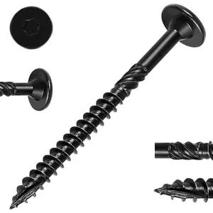 # 14 Wood Screws, Star Drive Deck Screws, Rust Resistant Timber Screws for Timber/Log/Landscaping Wood (2-7/8 Inch,50Pcs,Black)