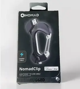 Nomad Nomadclip To USB Cable for iPhone & iPad Keychain Lightning to USB Charge Cable Rugged Design