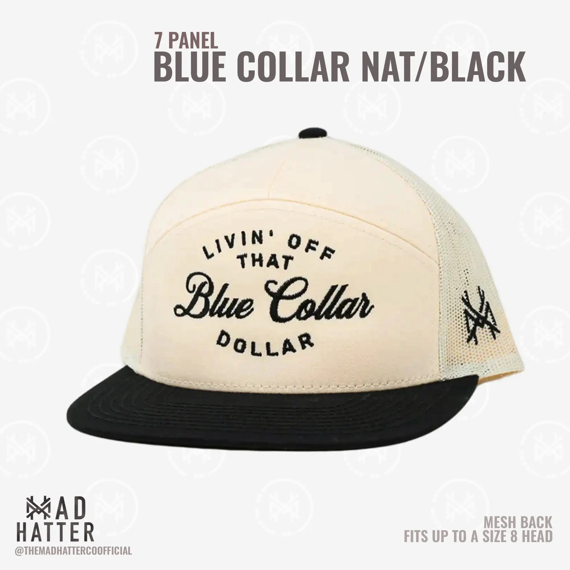 7 Panel Natural Black