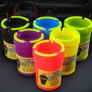 Luminous Cigarette Ashtray | Funnel-Type Plastic Portable Cigarette Extinguisher for Car, Truck, Home & Office