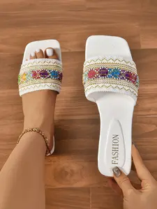 Summer Thick Sole Platform Sandals for Women, Breathable PU Leather Tassel Casual Shoes, Height Increasing Slip on Sneakers, Fashionable Platform Sandals