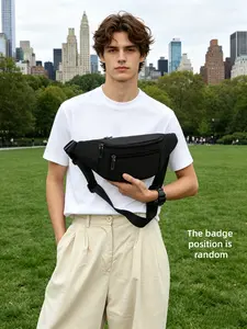 Fashion Chest Bag Waist Pack, Adjustable Shoulder Strap Crossbody Bag, Unisex, Ideal for Travel and Hiking, Men's and Women's Backpacks