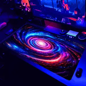 Astral Pattern Mouse Pad, Large Gaming E-sports Computer Thickened Fluorescent Mouse Pad, Washable Rubber Material Mouse Pad