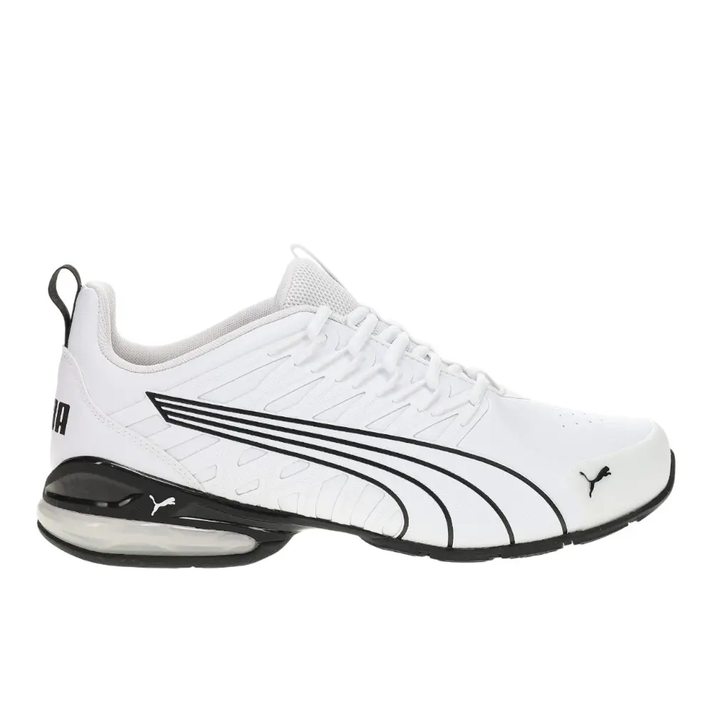 PUMA Mens Voltaic Evo Leather Running Sneakers Shoes - White