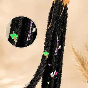 Vidalocs 62 Pre-Looped Butterfly Locs Crochet Hair, 100% Premium Faux Fiber Soft Locs, Weightless Goddess Hair Extensions with Free Jewelry