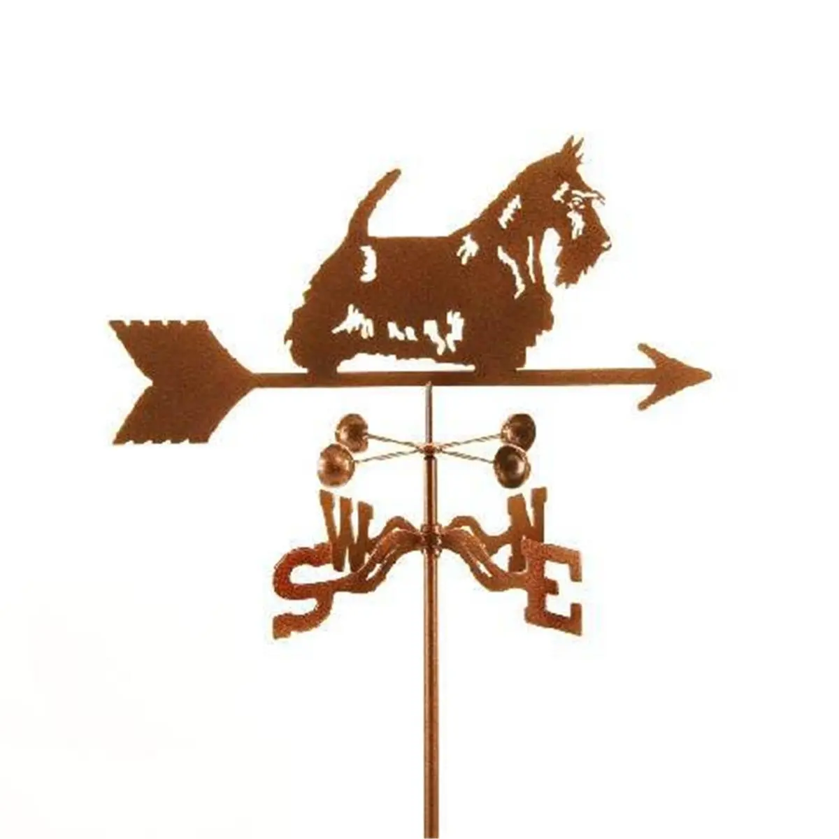 EZ Vane  Scottie Dog Weathervane with Garden Mount