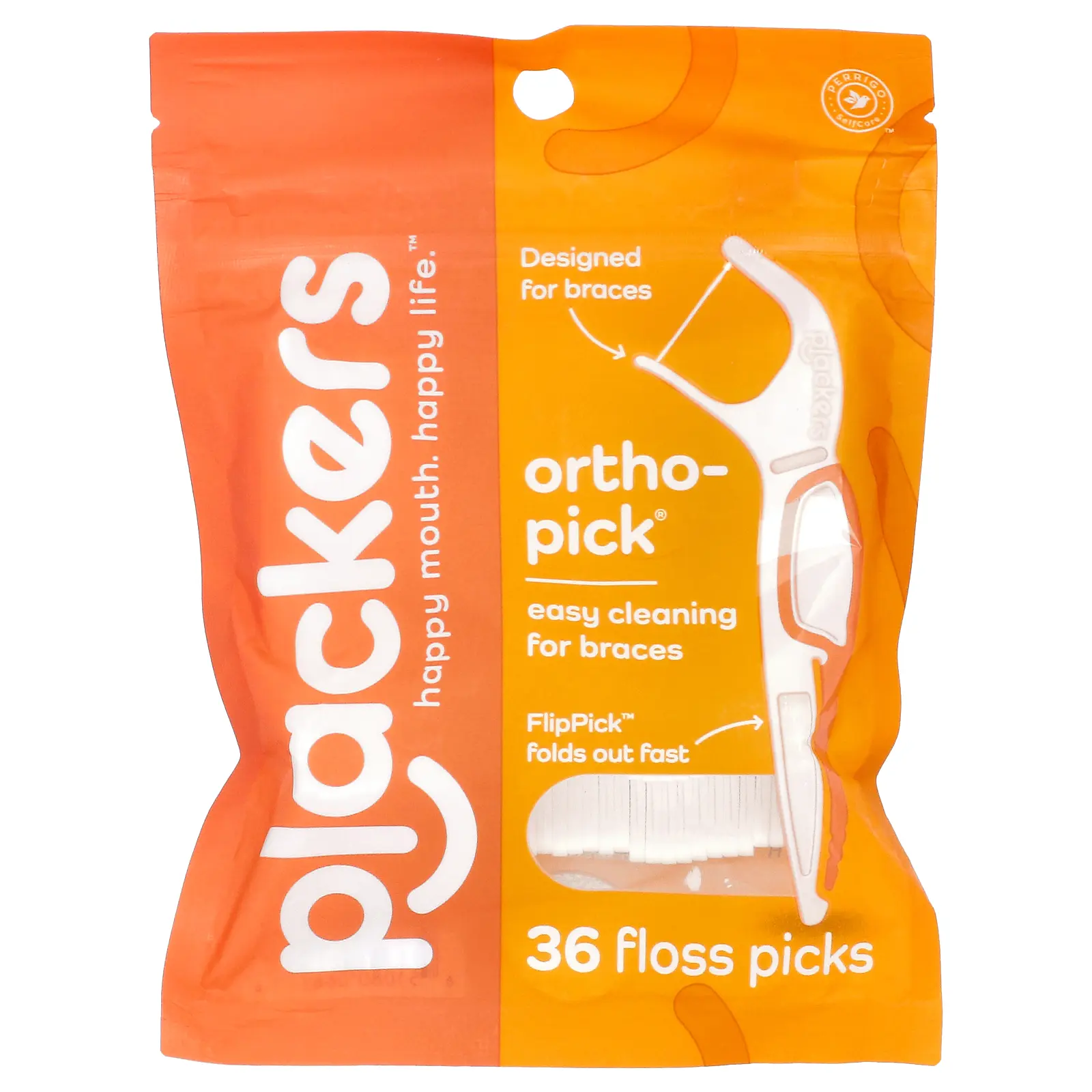 Plackers Orthopick, Floss Picks, 36 Count