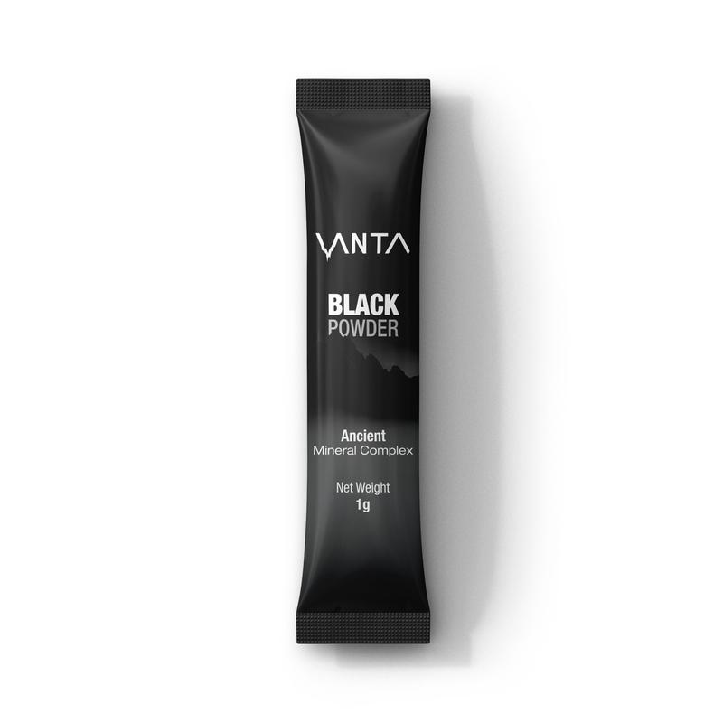 VANTA Black Powder – Humic & Fulvic Mineral Supplement (30 Stick Pack)