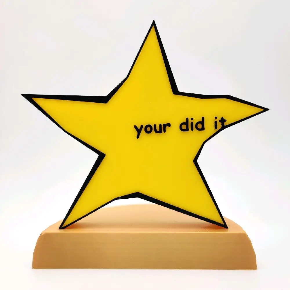 your did it - Meme Trophy ? Funny Award for Celebrating Success & Milestones!