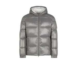 Save The Duck Luck Quilted Hooded Puffer Men Jacket Mid Grey
