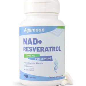 NAD+ Supplement 1000mg, Liposomal NAD Nicotinamide Riboside Supplement with Resveratrol & Quercetin for Women and Men - 90 Capsules