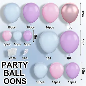 99Pack Pink and Blue Balloon Arch Garland Kit, Different Sizes 18 12 10 5 inch Pastel Blue Pink Purple Confetti Balloons for Boys Girls Shower Pool Summer Party Gender Reveal Decorations - Home Improvement.