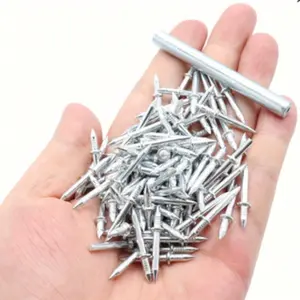 101pcs/202pcs/505pcs Traceless Hidden Skirting Board Nails, Seamless Double-Headed Wall Nails for Wood, Baseboard, Furniture, Easy DIY