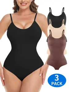 KIWI RATA Shapewear Bodysuit for Women Tummy Control Body Shaper Seamless Sculpting Snatched High Waist Body Suit