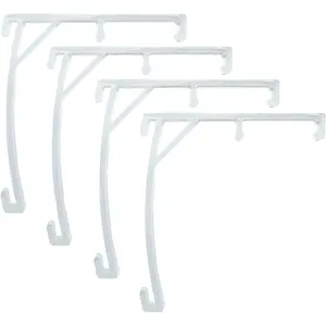 4 Pcs Vertical Blind Valance Clip, 3.5" Valance Clips Plastic Clear Vertical Blind Bracket