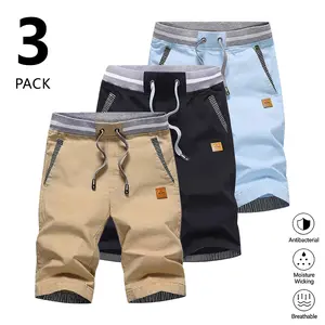 Clean Gent men’s loose-fit capri pants, summer casual drawstring waist, available in multiple colors, suitable for everyday wear and home loungewear, appropriate for various occasions, menswear.