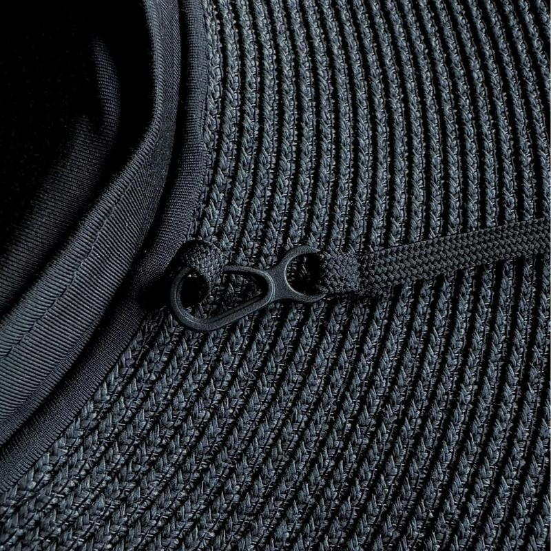 Women's flex sun straw hat with oversized 9in wide brim and Removable Chin Strap. XXXL 4X for big heads. Rollable floppy beach hat- UPF50+