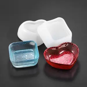 2pcs Silicone Mold for DIY Gifts, Handmade Gifts and Craft Projects - Perfect for Cement, Epoxy Resin, Plaster, Candle Cup, Wax Melts, Storage, and Home Decor