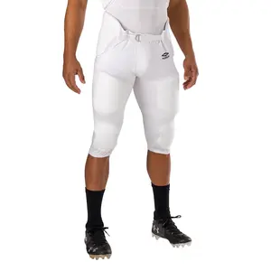 Shock Doctor Showtime Football Integrated Pant Summer Compression Garment with Adjustable Fit Durable Density-Foam Padding for Maximum Coverage - Sports Protective Athletic Wear