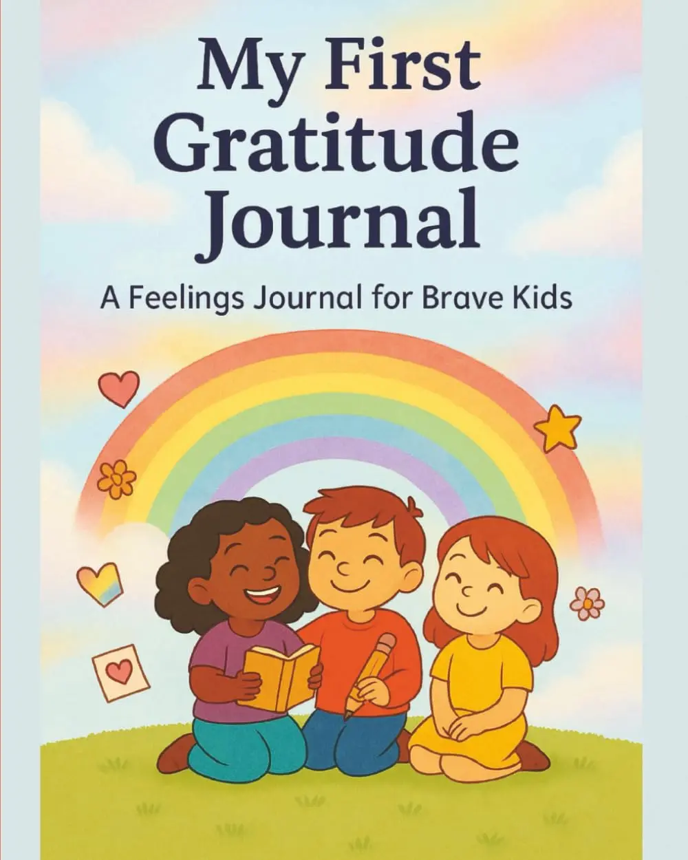 My First Gratitude Guided Journal (Little Heart-Big Lessons) - Office Stationery Notebook with Cute Character, Emotional Quote, Pastel Rainbow Designs, Interactive Pages, Kindness Focus, Journaling Supplies to Cultivate Thankfulness, Promote Mindfulness,,