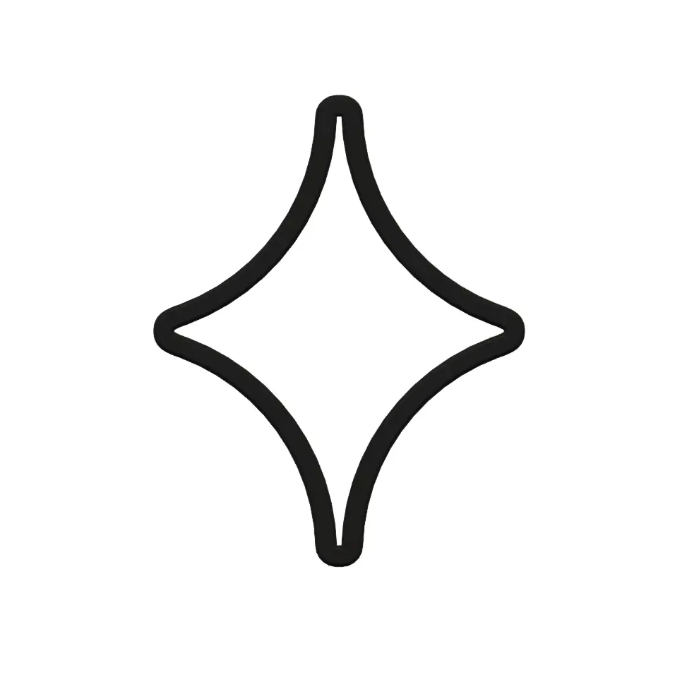 Sparkle Star Cookie Cutter - Twinkle Star Fondant Cutter - Glitter Sparkle Cupcake Topper - Magic Stars Cookies - Glimmer Dust Cutter