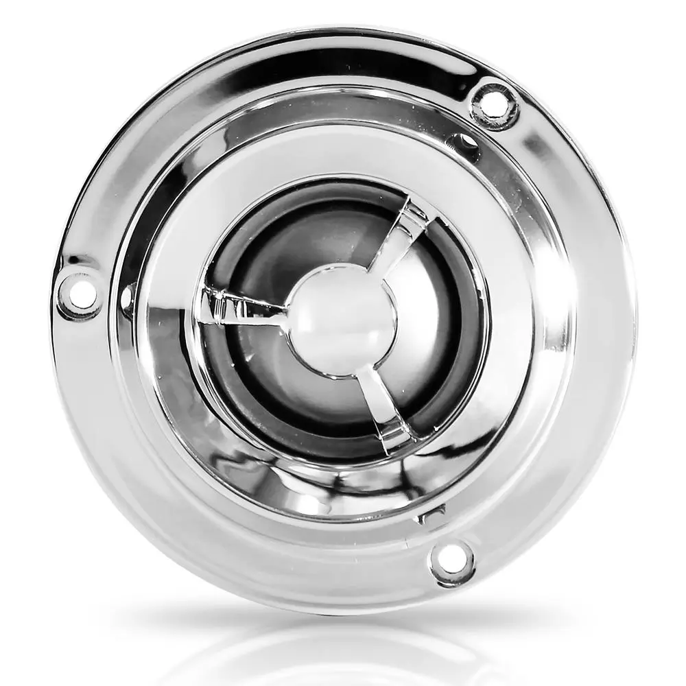 4 In Titanium Dome Car Tweeter Component Speakers, 200W Max, Plastic Frame, Swivel Design, 105 dB 1W/1m Sound Enhancement, Enhanced Voice Coil, Surface/Flush Mounting, 3 Mounting Options for Car Audio Installation