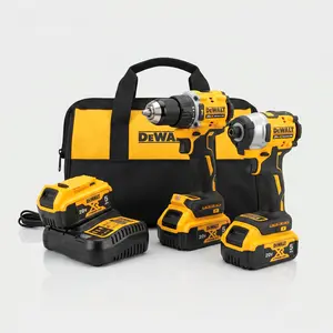 DEWEI DCF850 & DCF805 20V Brushless 205Nm 90Nm LED Multi-Speed Kit,Cordless High-Torque Impact Drill