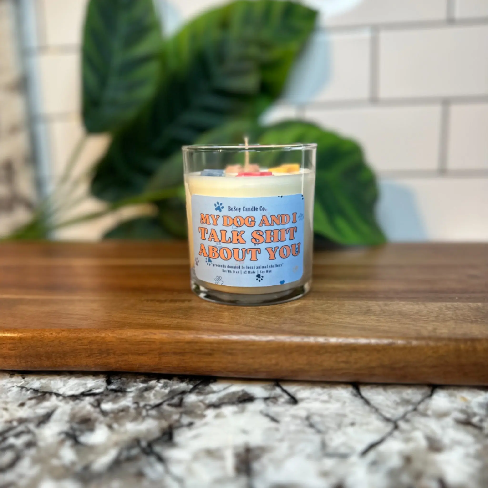 My Dog and I Talk Sh*t About You Soy Candle