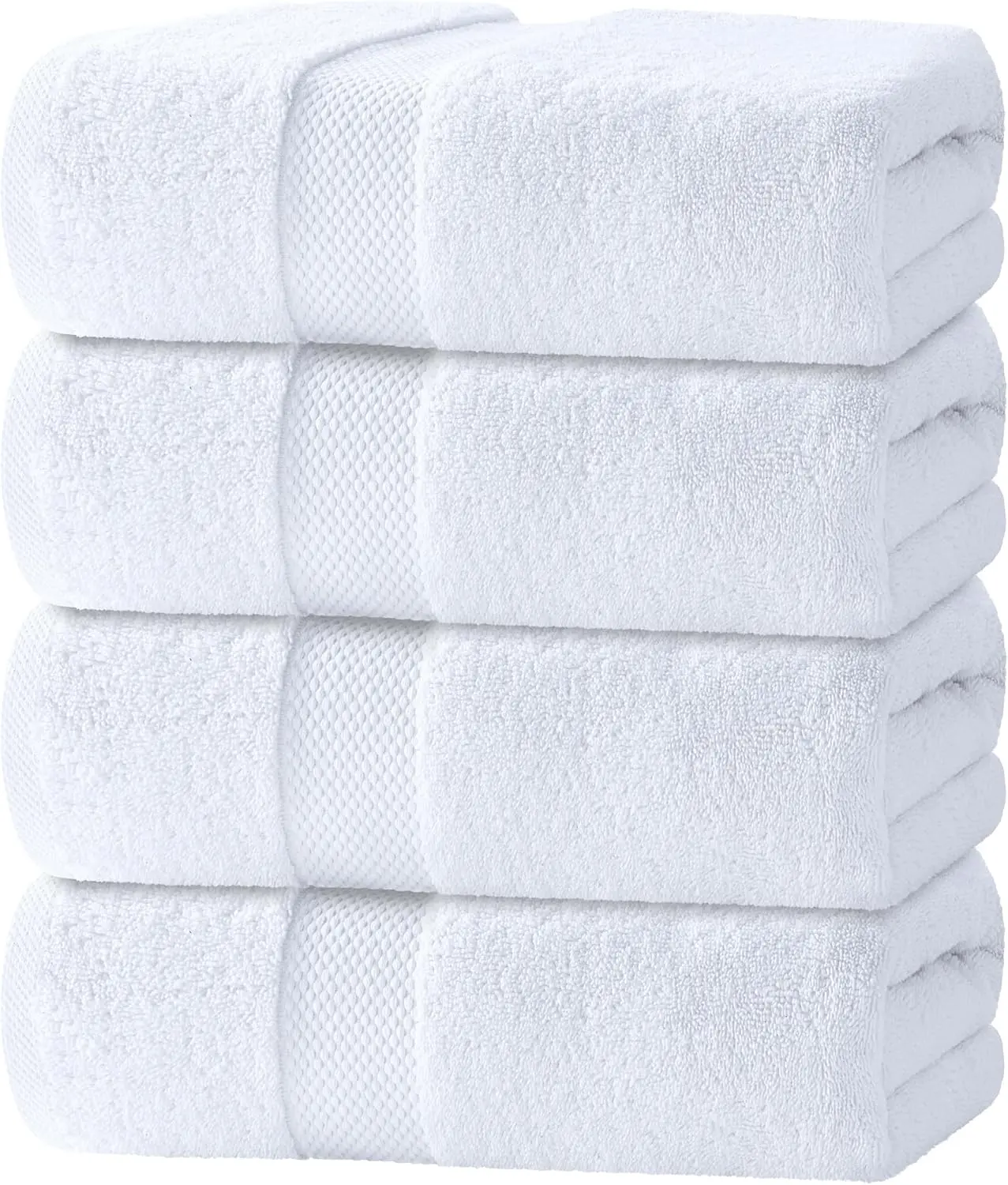 Luxury Bath Towels Set of 4 Large - 700 GSM Turkish Cotton Ultra Soft Bath Towels 27x54 | Highly Absorbent and Quick Dry | Hotel Towels for Bathroom Luxury, Plush Shower Towels,