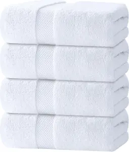 Luxury Bath Towels Set of 4 Large - 700 GSM Turkish Cotton Ultra Soft Bath Towels 27x54 | Highly Absorbent and Quick Dry | Hotel Towels for Bathroom Luxury, Plush Shower Towels,