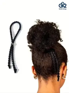 5Pcs New Style Solid Color Hair Tie, High Stretch Ponytail Holder, Fashion Hair Accessories for Women & Girls, Minimalist Headwear Suitable for Thick Curly Hair, Ponytail Hairstyle