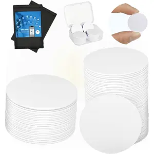 70 count NFC Tags NTAG215 Blank NFC  Cards,Rewritable Programmable NFC Stickers Round Cards with Adhesive ,Compatible with TagMo and Amiibo and NFC Enabled Mobile Phones Devices