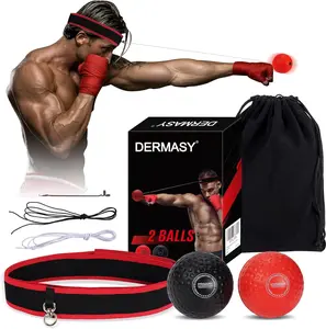 Dermasy Upgraded Boxing Reflex Ball, Boxing Training Ball with Headband Perfect for Reaction, Punching Speed, Fight Skill, Fitness, Newst Boxing Equipment