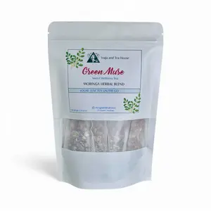Green Muse Moringa Tea Blend - Sweet Wellness Herbal Blend Loose Leaf Tea On-The-Go by Yoga and Tea House