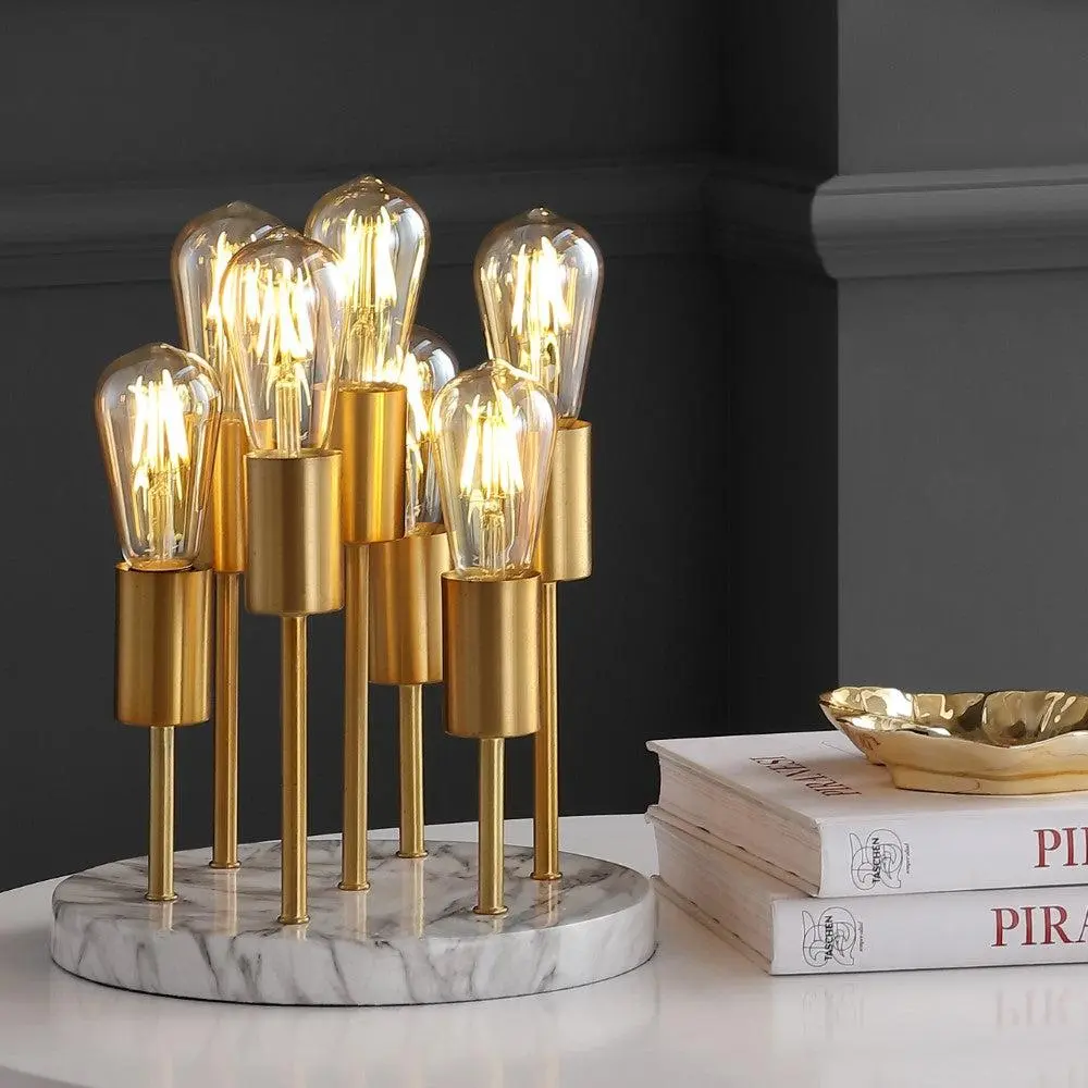 JONATHAN Y Pleiades Modern Metal-Resin LED Accent Lamp with Warm Lighting - Home Decor, Apartment Decor, Aesthetic Accent, Unique Room Piece for Bedroom, Living Room