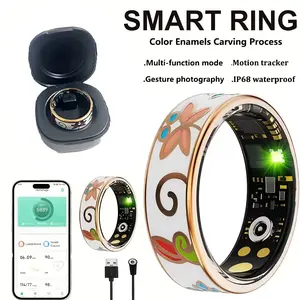 The Upgraded Smart Bracelet Is Suitable for Both Men And Women. It Comes with A Ringshaped Charging Case And Is Compatible with Smartphones. It Supports Counting Steps, Distance, Calories And Motion Monitoring, And Has An IP68 Water Resistance Rating