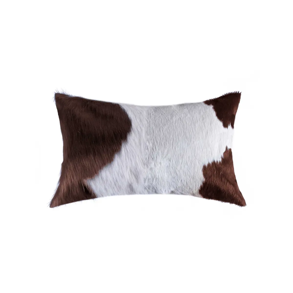 HomeRoots 316996 12 x 20 in. Cowhide Pillow - White & Brown