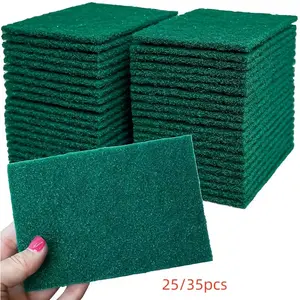 25/35 Pcs Matte Kitchen Mats, Oil-Resistant Dishwasher Pads, Scratch-Proof Multi-Purpose Reusable Cleaning Cloths, Home Use