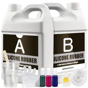Mold Making Kit - 170oz Translucent Liquid  Rubber for Mold Making - Elastic 1:1 Mixing Ratio Fast Curing Molding  for Casting, DIY  Molds, Candle Molds, Soap Mold, Craft