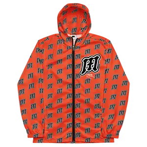 Men’s "M" Pattern Windbreaker (Orange)