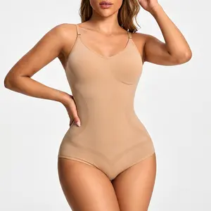 Seamless Tummy Control Shapewear Bodysuit, Compression Waist Cincher & Butt Lifter for Under Dresses