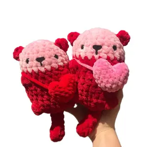 Valentine’s Day Otter, Pink Otter Plushie, Otter Stuffed Animal