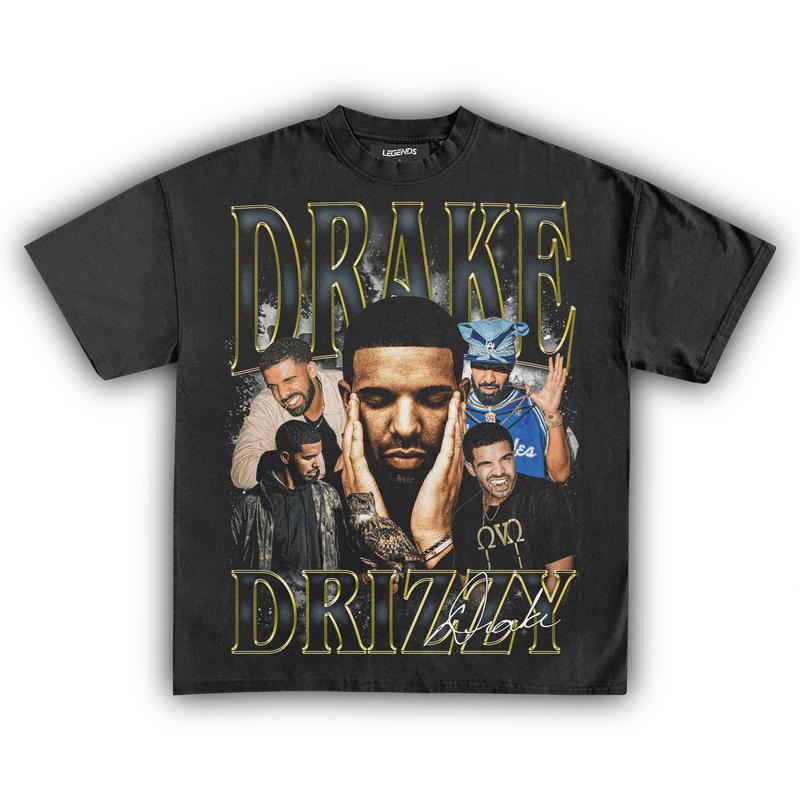 [Sale Off 50%] Drake OVO Graphic Tee - Menswear Rap Streetwear T-Shirt - Unisex Regular Fit Heavyweight Cotton Tops - Vintage Heavy Metal Band Apparel - Bold Retro Y2K Rock Shirt