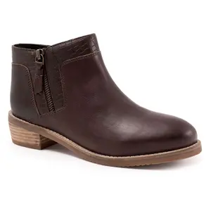 Softwalk Rubi Leather Snake Embossed Ankle Boot