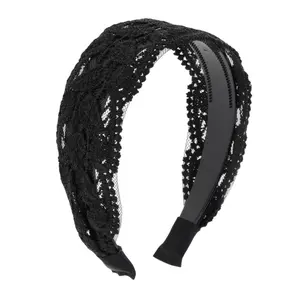 Unique Bargains Women's Fashion Lace Headband 5.71"x4.72" 1 Pc