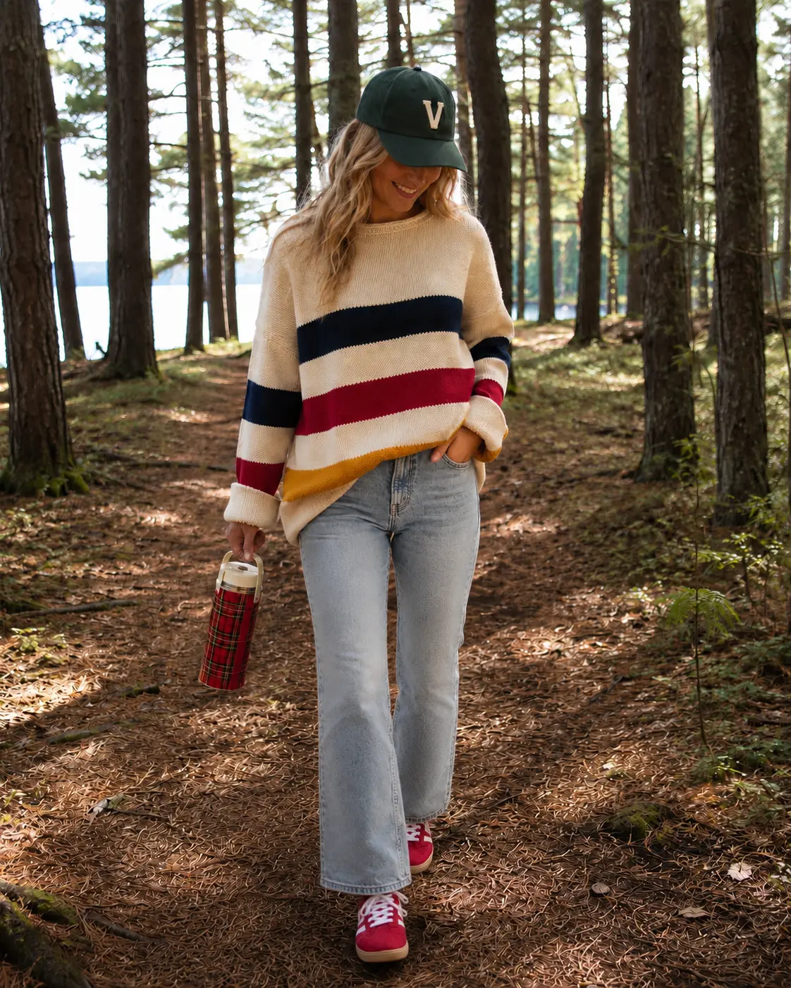 Chloe Arcadia Heritiage Stripe Rollneck Sweater